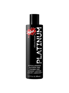 Wet Lubricants Wet Platinum Premium Silicone Lubricant  3 oz