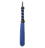 BMS Enterprises Punishment Small Suede Whip: Blue with Blue and Black Handle