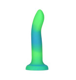 BMS Enterprises Rave by Addiction: 8" Glow in the Dark Dildo (Blue Green)