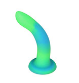 BMS Enterprises Rave by Addiction: 8" Glow in the Dark Dildo (Blue Green)