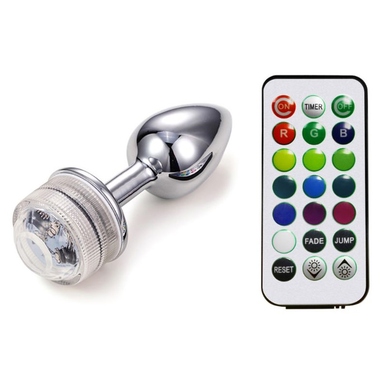 Premium Products Metal LED Princess Plug with Remote