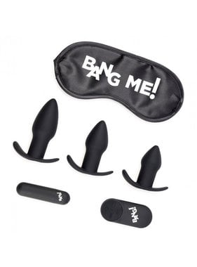 XR Brands Bang! Backdoor Adventure Remote 3 Piece Plug Vibe Kit