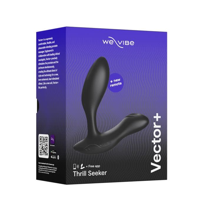 We-Vibe International We-Vibe Vector+ Vibrating Prostate Massager (Charcoal Black)