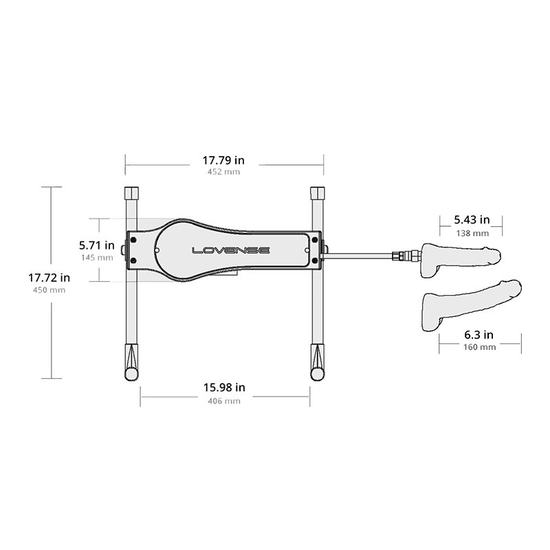 Lovense Toys Lovense: Double-Sided Bluetooth Sex Machine