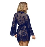 ComeOn Dear Short Navy Lace Robe