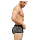 JSY Fishnet Boxer with Leopard Pouch (One Size)