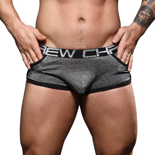 Andrew Christian Menswear Sparkle Pocket Boxer w/ Almost Naked