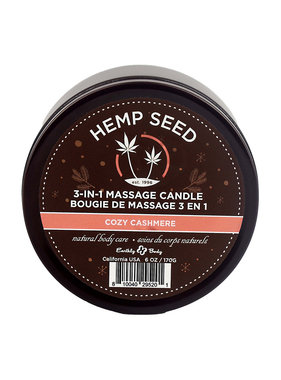 Earthly Body Hemp Seed 3-in-1 Holiday Massage Candle (Cozy Cashmere)