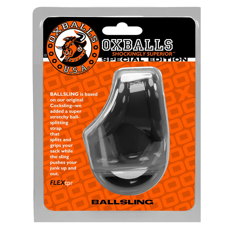 Oxballs U.S.A. Oxballs: Ballsling Ballsplitter Ring (Black)