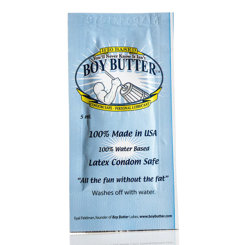 Boy Butter Personal Lubricant Boy Butter H2O Lubricant Foil Pack 0.17 oz (5 ml)