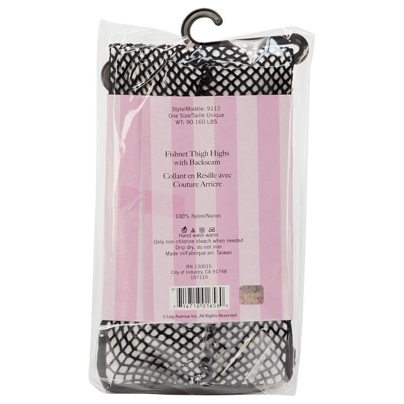 BMS Enterprises Leg Avenue Fishnet Thigh Highs with Backseam
