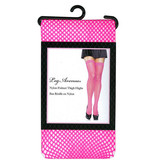 Leg Avenue Leg Avenue Nylon Fishnet Thigh High Stockings (Pink)