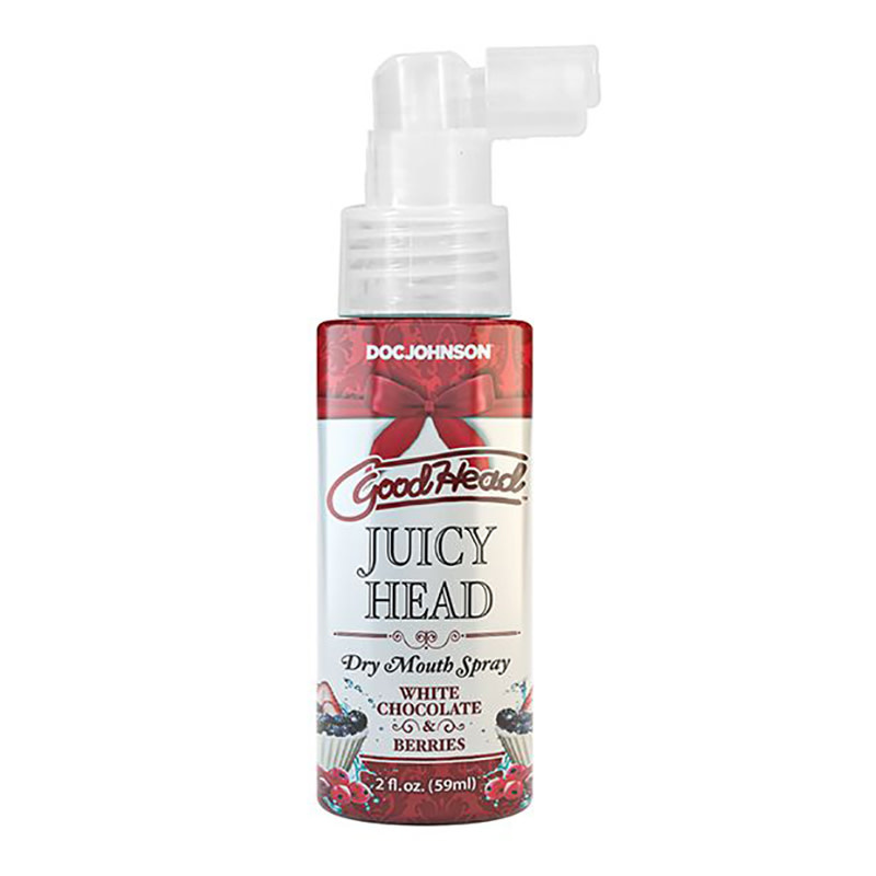 Doc Johnson Toys GoodHead Juicy Head Dry Mouth Spray 2 oz (White Chocolate & Berries)