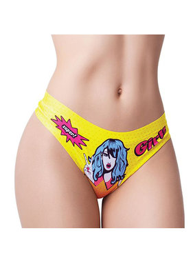 Memème Fashion Comic Fans Printed Thong