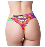 Memème Fashion Comic Fans Printed Thong