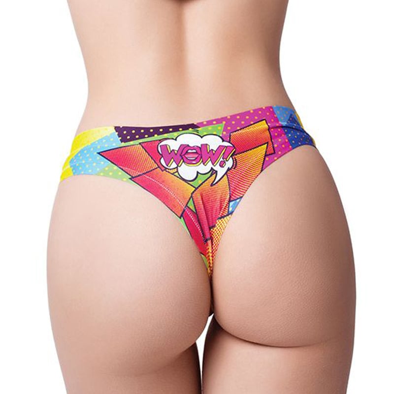 Memème Fashion Comic Fans Printed Thong