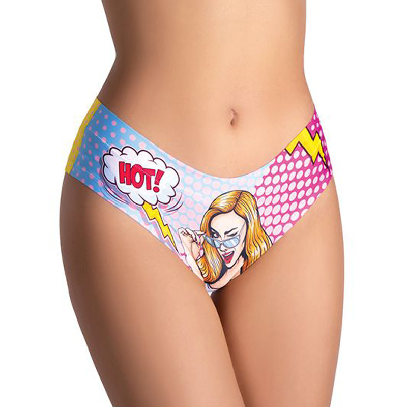Memème Fashion Comics Hot Girl Printed Brief