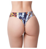 Memème Go Wild Snake Printed Thong