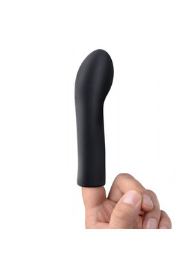 XR Brands 10X Vibrating Curved Silicone Finger Massager