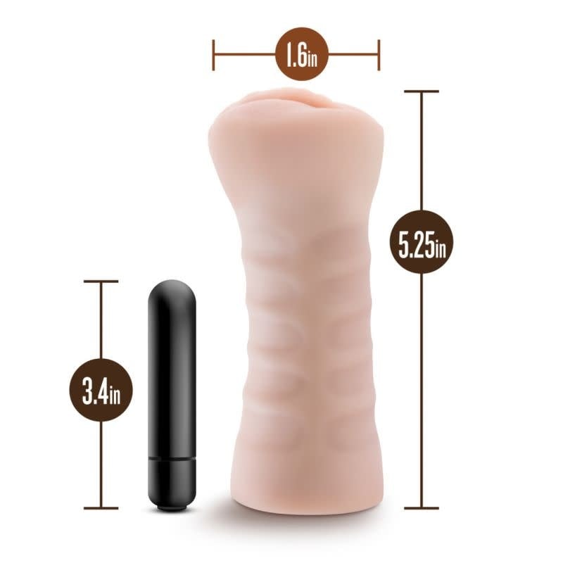 Blush Novelties M for Men: Ashley Vibrating Pussy Stroker