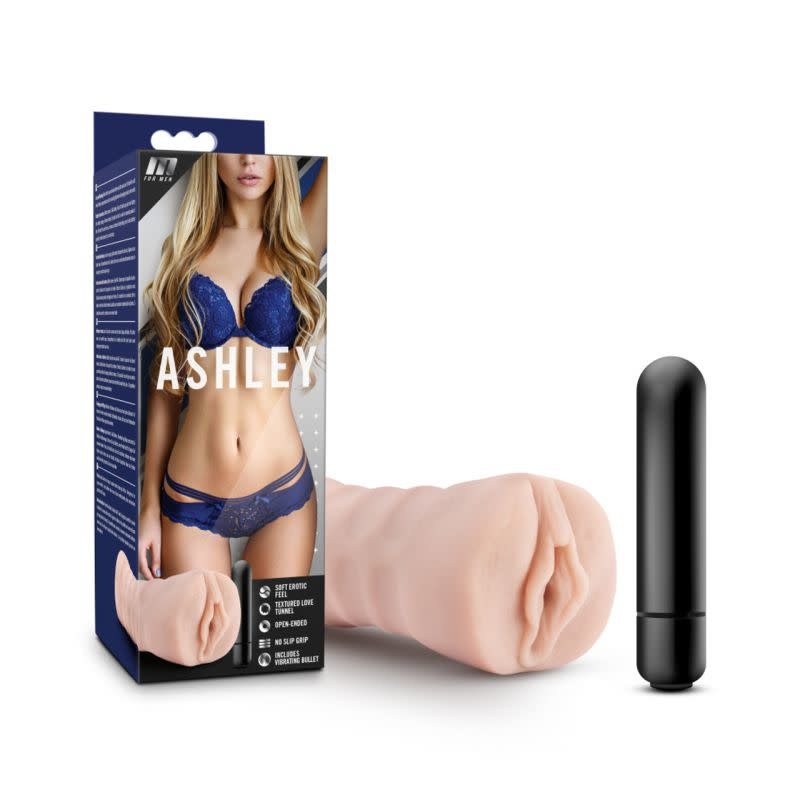 Blush Novelties M for Men: Ashley Vibrating Pussy Stroker
