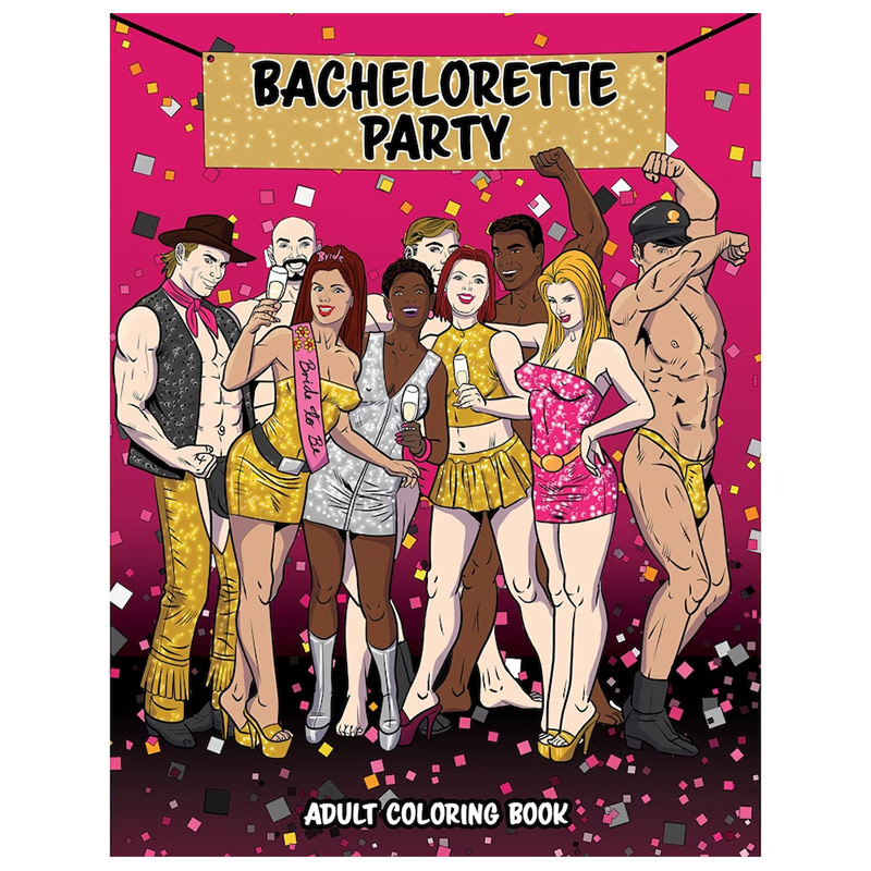 Wood Rocket Adult Colouring Book: Bachelorette Party