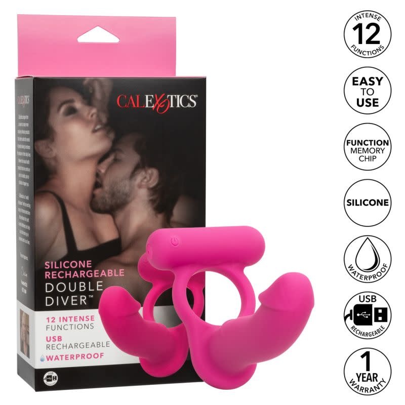 Cal Exotics Silicone Rechargeable Double Diver
