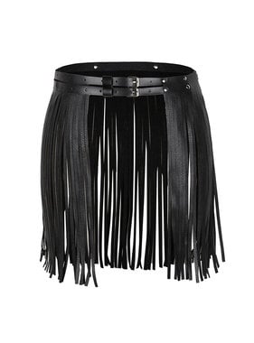 Premium Products Sexy Fringe Tassel Skirt (Black)