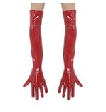 Premium Products Patent Leather Gloves (Red)