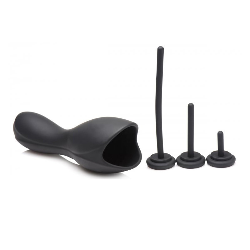 XR Brands Trinity Vibrating Penis Head Teaser w/ Urethral Sounds