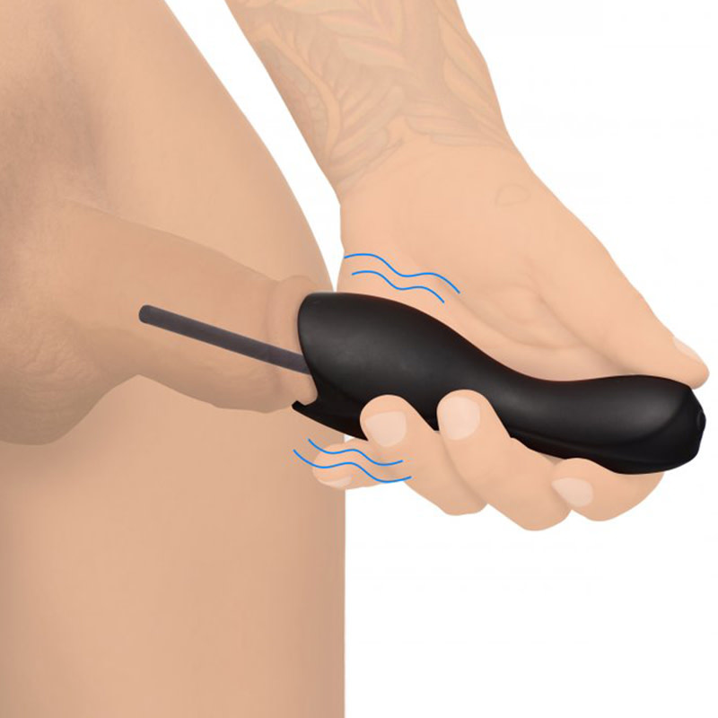 XR Brands Trinity Vibrating Penis Head Teaser w/ Urethral Sounds