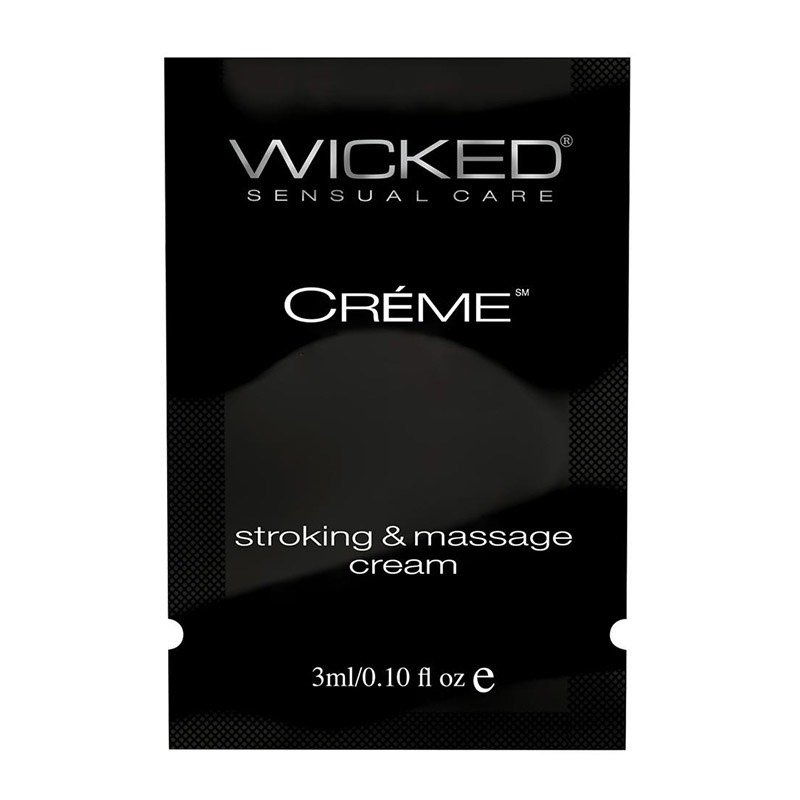 Wicked Sensual Care Wicked Creme Stroking and Massage Cream 0.1 oz (3 ml)