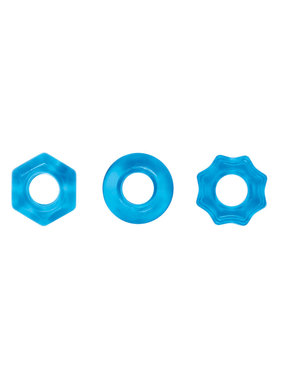 NS Novelties Renegade Chubbies Cock Ring Set (Blue)