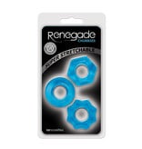 NS Novelties Renegade Chubbies Cock Ring Set (Blue)
