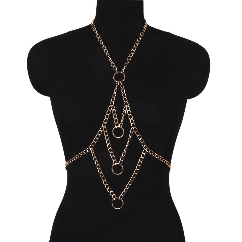 Premium Products Anita Chest Body Chain (Gold)