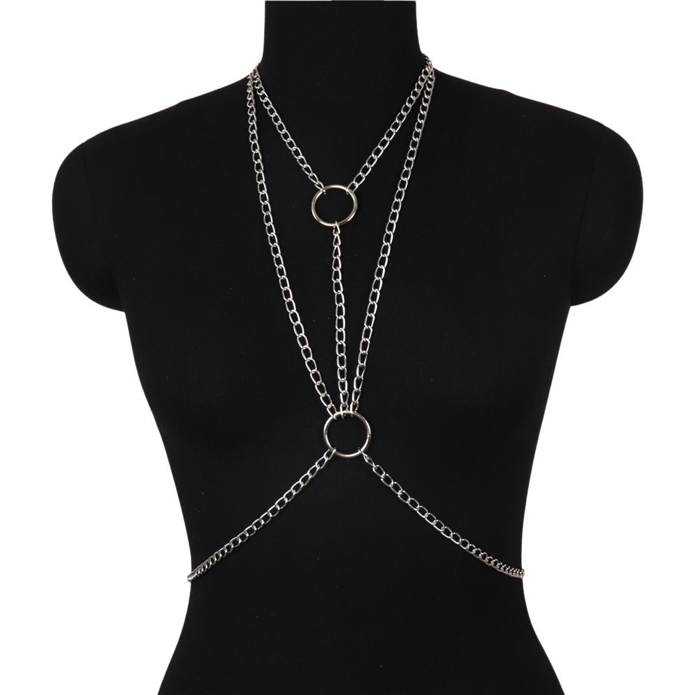 Premium Products Orla Chest Body Chain (Silver)