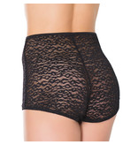 Coquette International Lingerie Leopard Print Mesh Booty Short