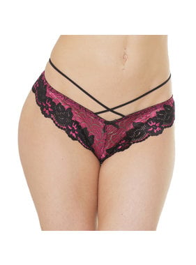 Coquette International Lingerie Daring Details Panty (Pink/Black)