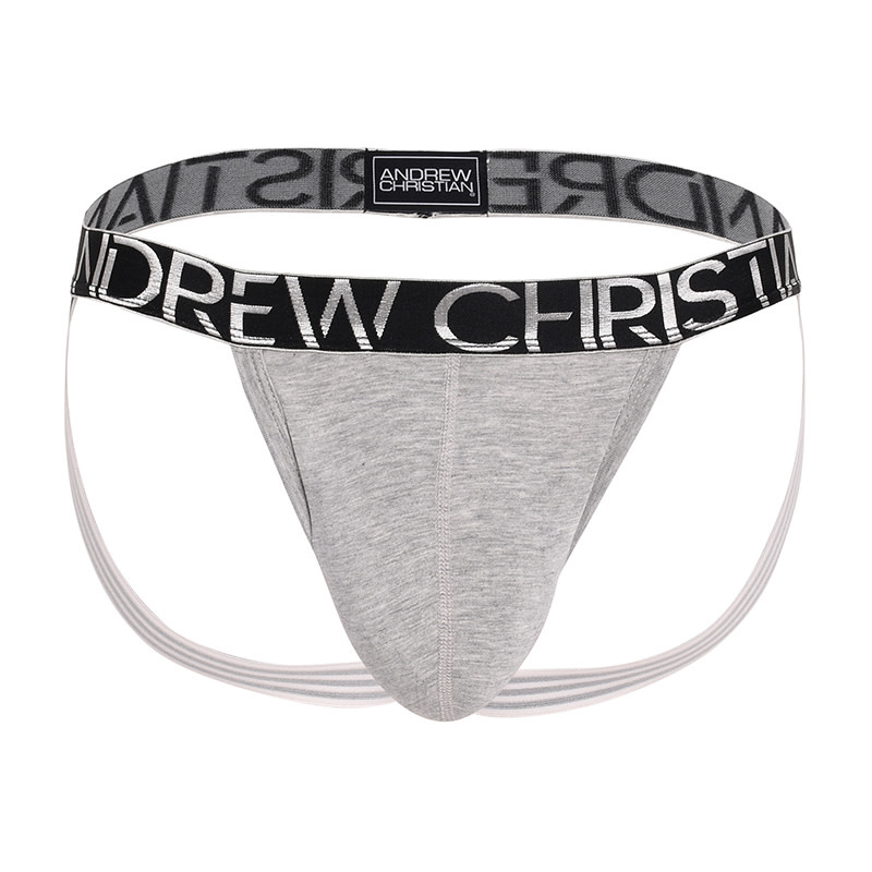 Andrew Christian Menswear Happy Modal Jock w/ Almost Naked (Grey)