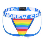 Andrew Christian Menswear Pride Stripe Jock w/ Almost Naked