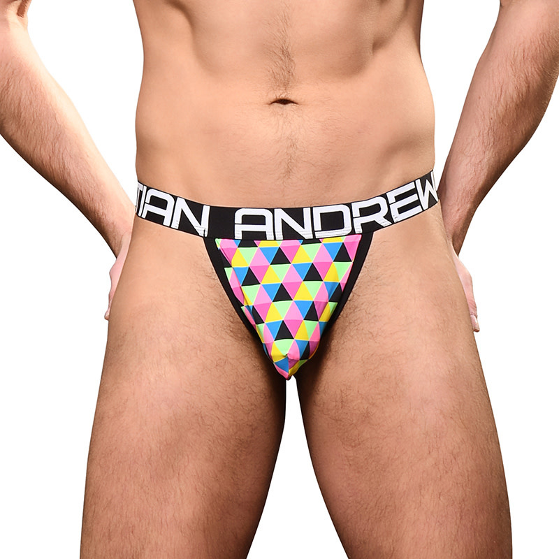 Andrew Christian Menswear Angles Y-Back Thong w/ Almost Naked