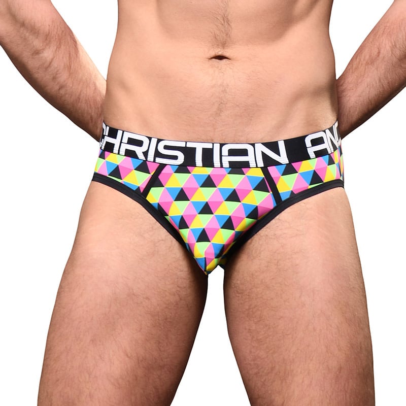 Andrew Christian Menswear Angles Brief w/ Almost Naked