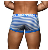 Andrew Christian Menswear Fly Stripe Boxer w/ Almost Naked (Blue/White)