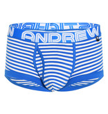 Andrew Christian Menswear Fly Stripe Boxer w/ Almost Naked (Blue/White)