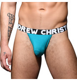 Andrew Christian Menswear Almost Naked Bamboo Y-Back Thong (Blue) (Extra Small)