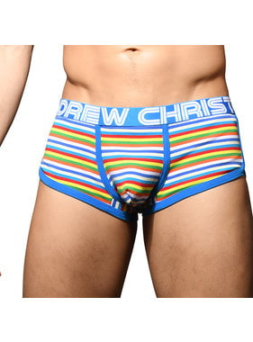 Andrew Christian Menswear Bright Stripe Boxer w/ Almost Naked