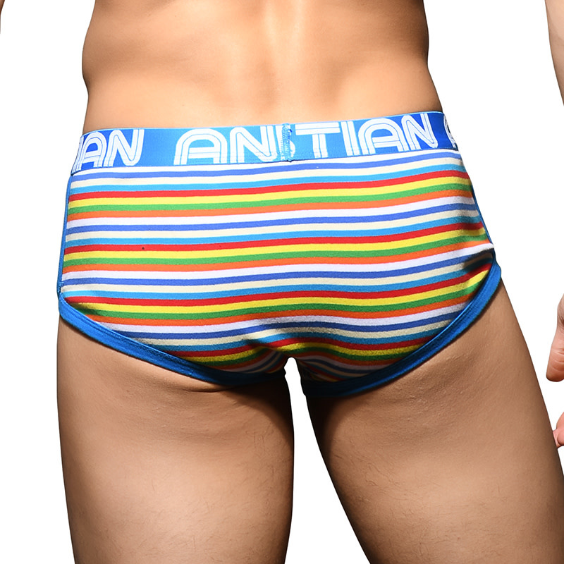 Andrew Christian Menswear Bright Stripe Boxer w/ Almost Naked