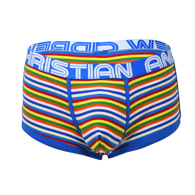 Andrew Christian Menswear Bright Stripe Boxer w/ Almost Naked