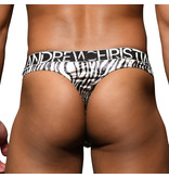 Andrew Christian Menswear Posh Zebra Thong w/ Almost Naked