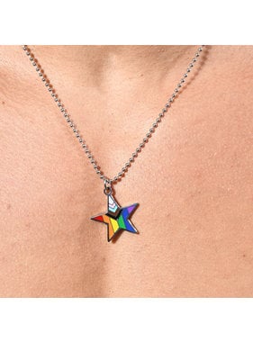 Andrew Christian Menswear Progress Pride Star Necklace